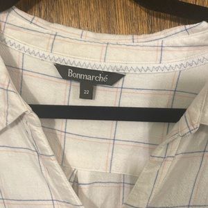 Linen sleeveless blouse